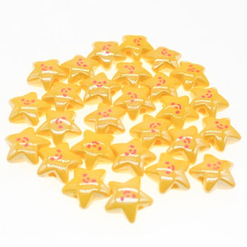 CHONGAI 10 τμχ Pentagram Smile Face Ακρυλικές χάντρες Spacer Beads For Jewelry Making Βραχιόλι Κολιέ DIY Χειροποίητα Αξεσουάρ 20mm