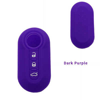 Κάλυμμα θήκης κλειδιού αυτοκινήτου σιλικόνης Xinyuexin 3 κουμπιών για Fiat 500 Αναδιπλούμενο Κέλυφος τηλεχειριστηρίου κλειδιού για αξεσουάρ αυτοκινήτου Fiat Punto Panda