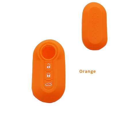 Κάλυμμα θήκης κλειδιού αυτοκινήτου σιλικόνης Xinyuexin 3 κουμπιών για Fiat 500 Αναδιπλούμενο Κέλυφος τηλεχειριστηρίου κλειδιού για αξεσουάρ αυτοκινήτου Fiat Punto Panda