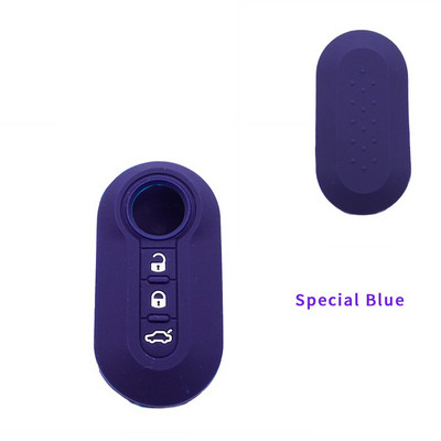 Κάλυμμα θήκης κλειδιού αυτοκινήτου σιλικόνης Xinyuexin 3 κουμπιών για Fiat 500 Αναδιπλούμενο Κέλυφος τηλεχειριστηρίου κλειδιού για αξεσουάρ αυτοκινήτου Fiat Punto Panda