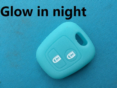 2 pogu silikona futrālis Peugeot 107 206 307 207 408 Citroen C2 C3 C4 Berlingo Xsara Picasso Toyota Aygo Straight Key