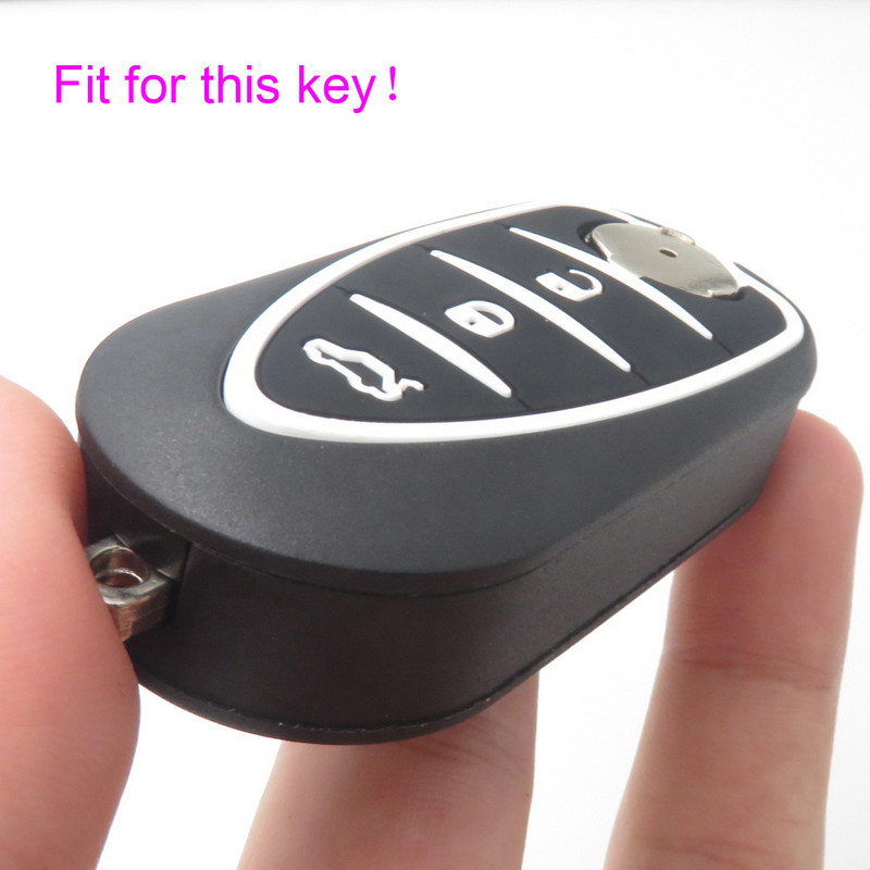 Μπρελόκ αυτοκινήτου σιλικόνης Xinyuexin για Alfa Romeo 4C Mito Giulietta Myth 159 GTO GTA Flip Remote Key Auto Part Auto