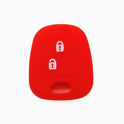 Protector de husă de mașină pentru chei din silicon, capac pentru chei de la distanță pentru Peugeot 107 206 207 307 pentru Citroen C1 C2 C3 C4 Picasso pentru Toyota Aygo