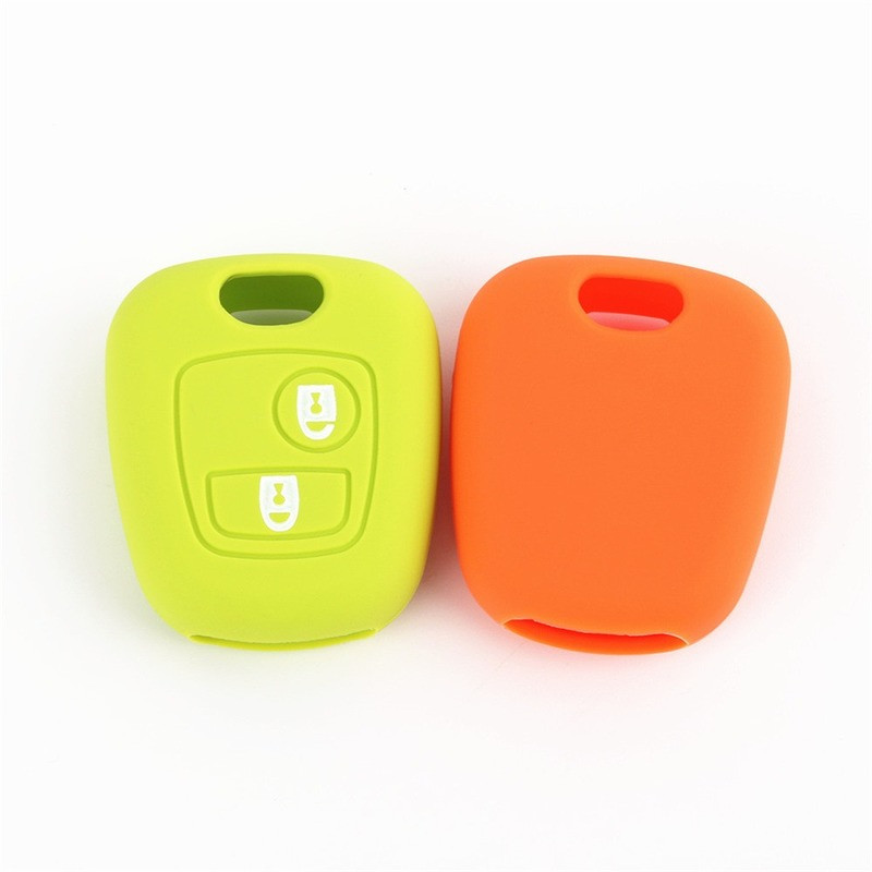 Protector de husă de mașină pentru chei din silicon, capac pentru chei de la distanță pentru Peugeot 107 206 207 307 pentru Citroen C1 C2 C3 C4 Picasso pentru Toyota Aygo