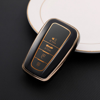 2/3/4 nupud Toyota Camry CHR Corolla RAV4 Avalon Land Cruiser Prado Prius 2017 - 2022 TPU auto võtmeümbrise kate fob võtmehoidja jaoks