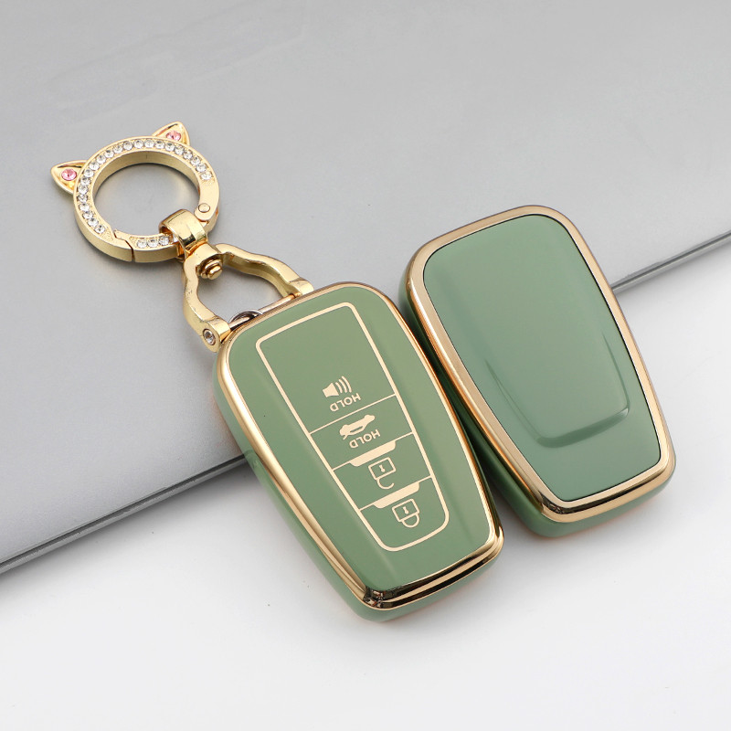 2/3/4 nupud Toyota Camry CHR Corolla RAV4 Avalon Land Cruiser Prado Prius 2017 - 2022 TPU auto võtmeümbrise kate fob võtmehoidja jaoks
