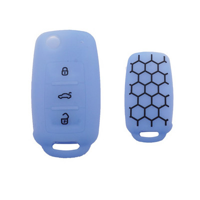 Xinyuexin 3 nupuga silikoonist auto võtmeümbris VW Passat Polo Golf Touran Bora Smart Key Shelli kaitsehoidja jaoks