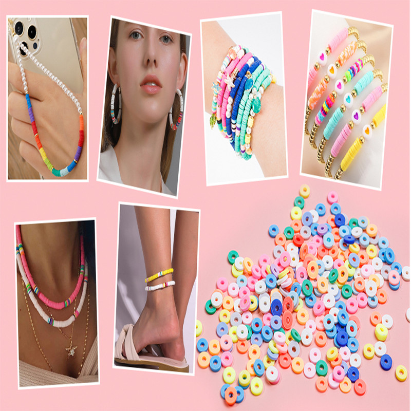 6mm 300/600/900pcs Ακρυλικές χάντρες για κοσμήματα Σκουλαρίκι κολιέ DIY Βραχιόλι Κατασκευής Κιτ Αξεσουάρ Χειροτεχνία για Γυναίκες Κορίτσια