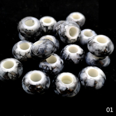 12 tk 15x9mm suure auguga helmed ümmargused ümmargused helmed ehete valmistamiseks käevõru ripats ise ise