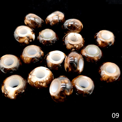 12 tk 15x9mm suure auguga helmed ümmargused ümmargused helmed ehete valmistamiseks käevõru ripats ise ise