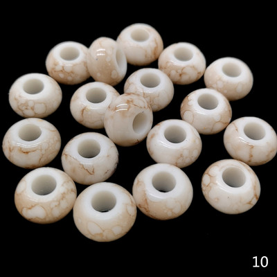 12 tk 15x9mm suure auguga helmed ümmargused ümmargused helmed ehete valmistamiseks käevõru ripats ise ise