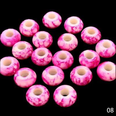 12 tk 15x9mm suure auguga helmed ümmargused ümmargused helmed ehete valmistamiseks käevõru ripats ise ise