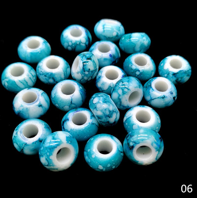 12 tk 15x9mm suure auguga helmed ümmargused ümmargused helmed ehete valmistamiseks käevõru ripats ise ise