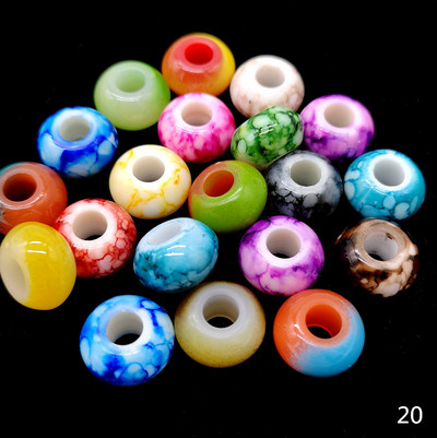 12 tk 15x9mm suure auguga helmed ümmargused ümmargused helmed ehete valmistamiseks käevõru ripats ise ise