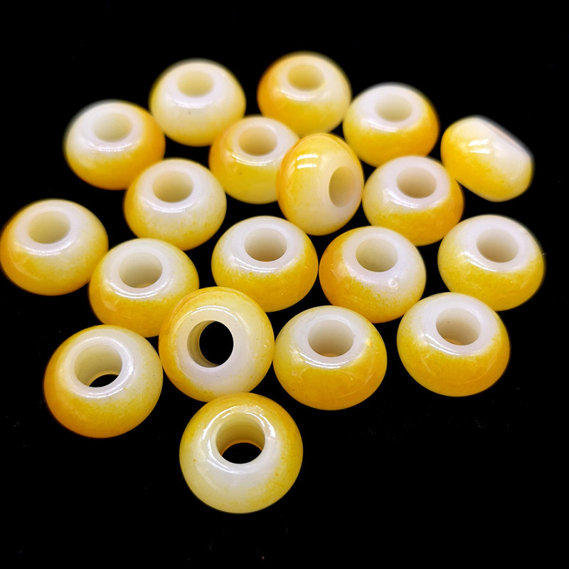 12 tk 15x9mm suure auguga helmed ümmargused ümmargused helmed ehete valmistamiseks käevõru ripats ise ise