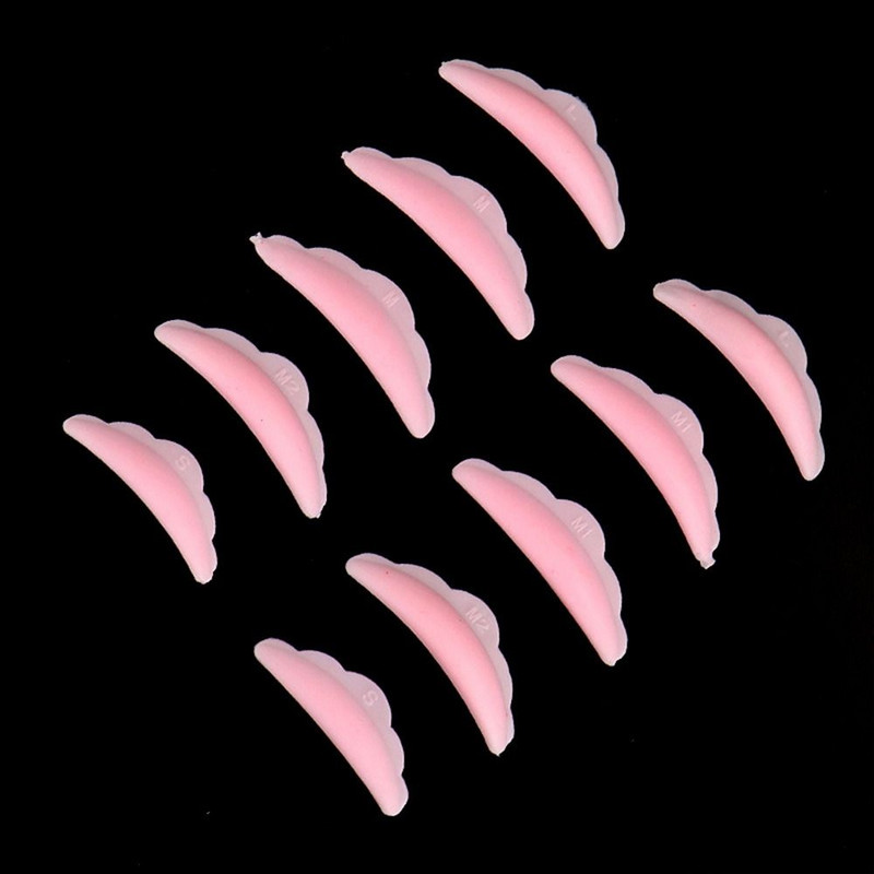 5 poros blakstienų pakeliančios blakstienų priauginimo silikoninės ilgalaikės blakstienų pakėlimo pagalvėlės Daugkartinio naudojimo 3D blakstienų rietiklis, priauginimas grožio makiažo priemonė