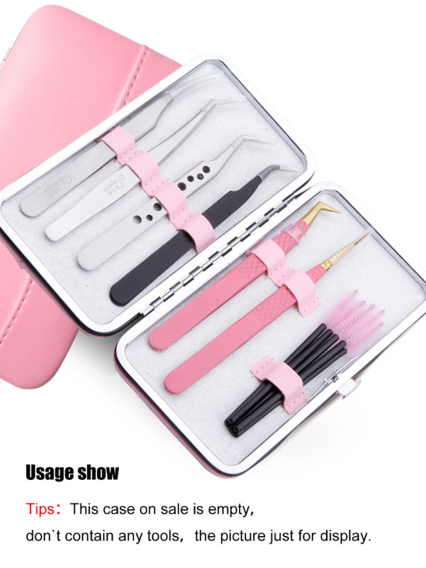 Yelixi pintsettide ümbris ripsmepikenduste ümbris PU nahast tühi hoiukott Silma ripsmepikenduste pintsettide ümbris