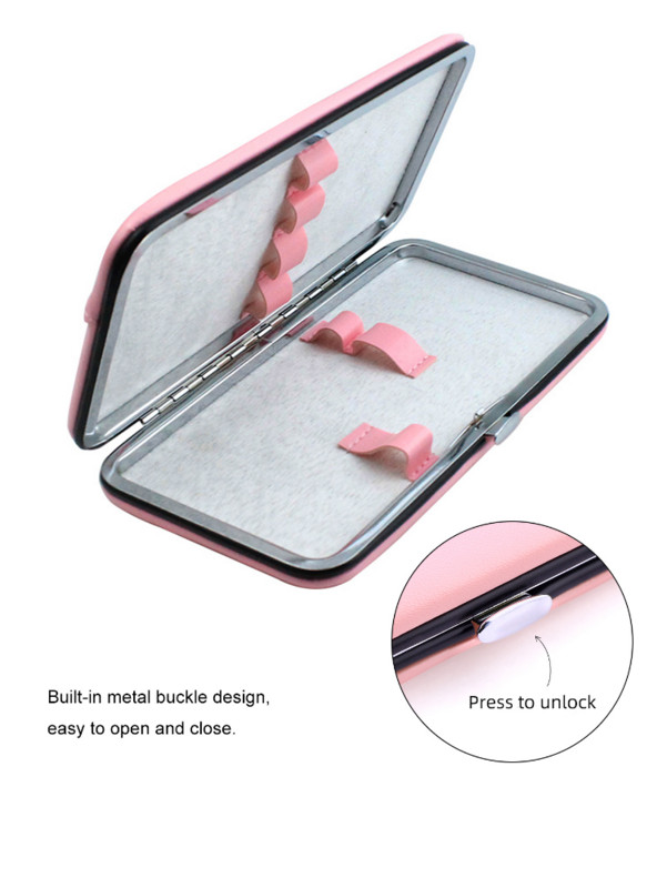 Yelixi pintsettide ümbris ripsmepikenduste ümbris PU nahast tühi hoiukott Silma ripsmepikenduste pintsettide ümbris