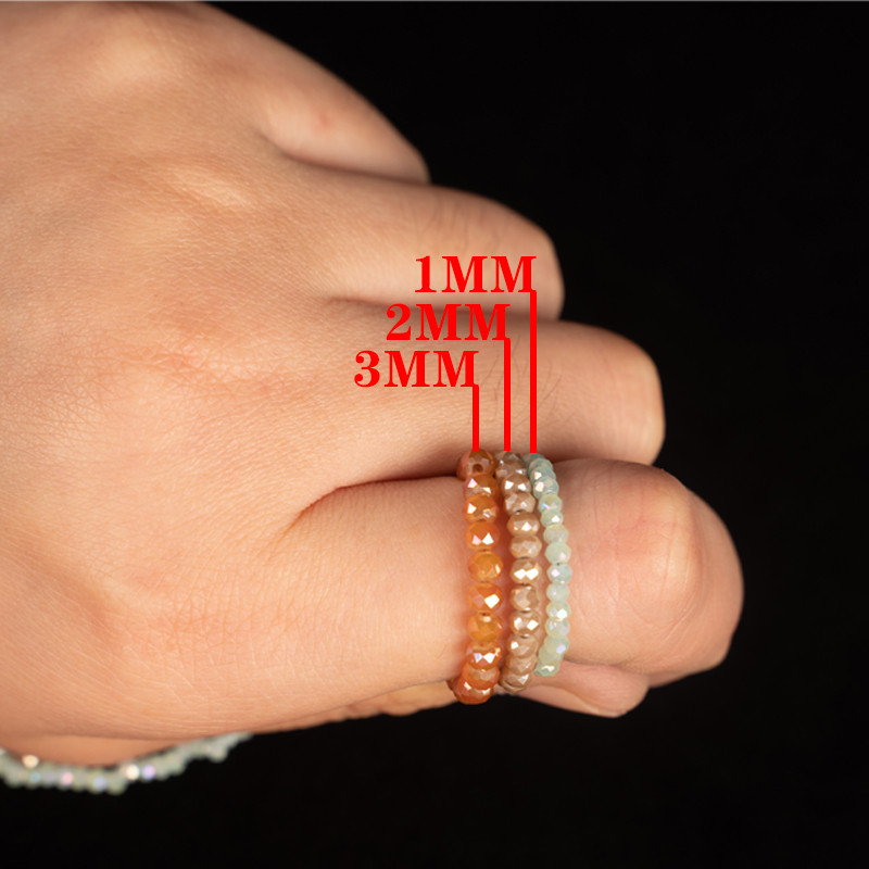 1 σκέλος 190 τμχ πολύχρωμες γυαλιστερές χάντρες από κρύσταλλο AB rondelle, που χρησιμοποιούνται για την κατασκευή κοσμημάτων κοσμημάτων κολιέ βραχιόλι