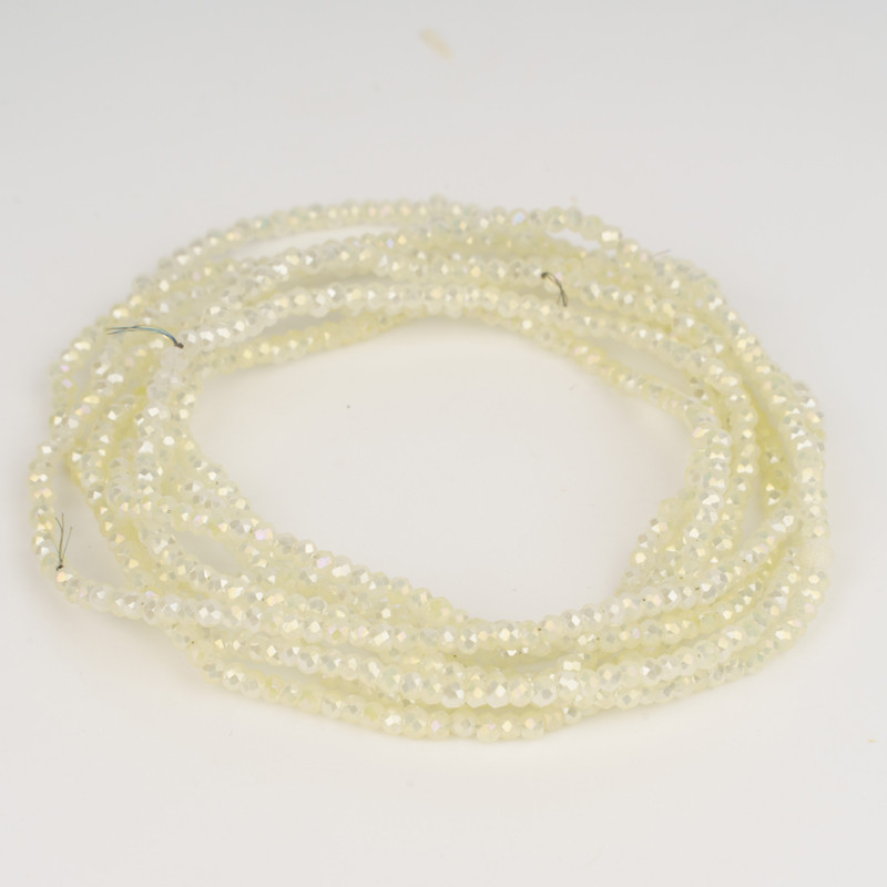 1 σκέλος 190 τμχ πολύχρωμες γυαλιστερές χάντρες από κρύσταλλο AB rondelle, που χρησιμοποιούνται για την κατασκευή κοσμημάτων κοσμημάτων κολιέ βραχιόλι