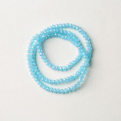 1 vrpca 3X4 mm AB premaz u boji neprozirne prozirne kristalne rondelle fasetirane staklene perle za izradu nakita