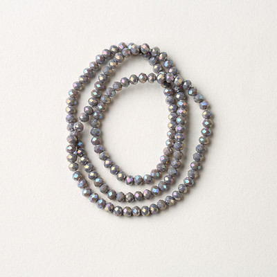 1 vrpca 3X4 mm AB premaz u boji neprozirne prozirne kristalne rondelle fasetirane staklene perle za izradu nakita