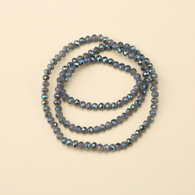 1 vrpca 3X4 mm AB premaz u boji neprozirne prozirne kristalne rondelle fasetirane staklene perle za izradu nakita