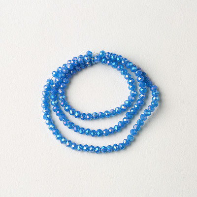 1 vrpca 3X4 mm AB premaz u boji neprozirne prozirne kristalne rondelle fasetirane staklene perle za izradu nakita