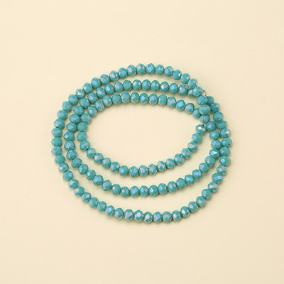 1 vrpca 3X4 mm AB premaz u boji neprozirne prozirne kristalne rondelle fasetirane staklene perle za izradu nakita