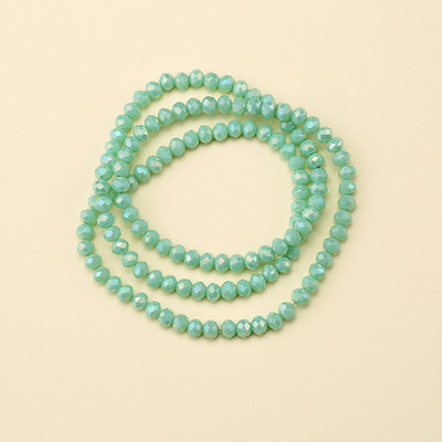 1 vrpca 3X4 mm AB premaz u boji neprozirne prozirne kristalne rondelle fasetirane staklene perle za izradu nakita