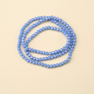 1 vrpca 3X4 mm AB premaz u boji neprozirne prozirne kristalne rondelle fasetirane staklene perle za izradu nakita