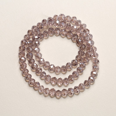 1 vrpca 3X4 mm AB premaz u boji neprozirne prozirne kristalne rondelle fasetirane staklene perle za izradu nakita