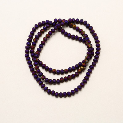 1 vrpca 3X4 mm AB premaz u boji neprozirne prozirne kristalne rondelle fasetirane staklene perle za izradu nakita