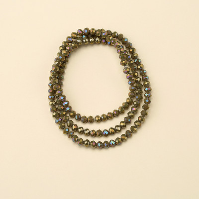 1 vrpca 3X4 mm AB premaz u boji neprozirne prozirne kristalne rondelle fasetirane staklene perle za izradu nakita