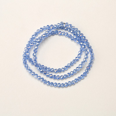 1 vrpca 3X4 mm AB premaz u boji neprozirne prozirne kristalne rondelle fasetirane staklene perle za izradu nakita