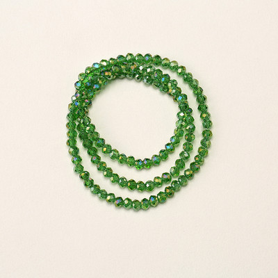 1 vrpca 3X4 mm AB premaz u boji neprozirne prozirne kristalne rondelle fasetirane staklene perle za izradu nakita