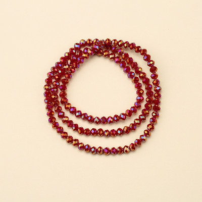 1 vrpca 3X4 mm AB premaz u boji neprozirne prozirne kristalne rondelle fasetirane staklene perle za izradu nakita