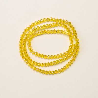 1 vrpca 3X4 mm AB premaz u boji neprozirne prozirne kristalne rondelle fasetirane staklene perle za izradu nakita