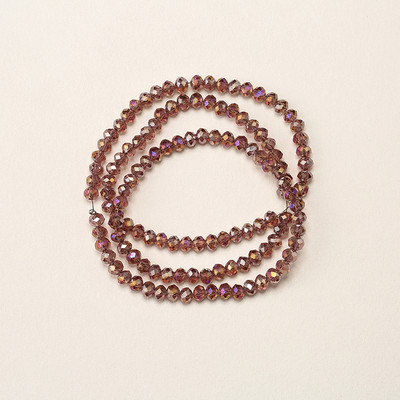 1 vrpca 3X4 mm AB premaz u boji neprozirne prozirne kristalne rondelle fasetirane staklene perle za izradu nakita