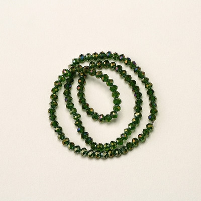 1 vrpca 3X4 mm AB premaz u boji neprozirne prozirne kristalne rondelle fasetirane staklene perle za izradu nakita