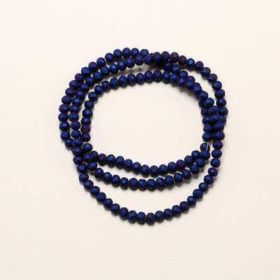 1 vrpca 3X4 mm AB premaz u boji neprozirne prozirne kristalne rondelle fasetirane staklene perle za izradu nakita