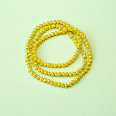 1 vrpca 3X4 mm AB premaz u boji neprozirne prozirne kristalne rondelle fasetirane staklene perle za izradu nakita