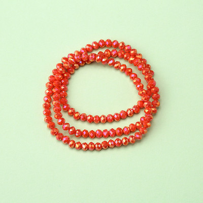 1 vrpca 3X4 mm AB premaz u boji neprozirne prozirne kristalne rondelle fasetirane staklene perle za izradu nakita