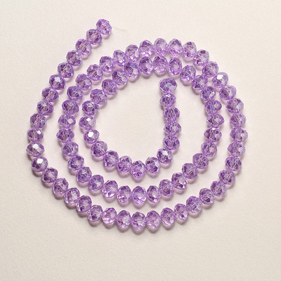 1 vrpca 3X4 mm AB premaz u boji neprozirne prozirne kristalne rondelle fasetirane staklene perle za izradu nakita