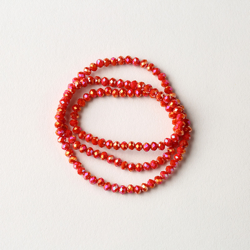 1 vrpca 3X4 mm AB premaz u boji neprozirne prozirne kristalne rondelle fasetirane staklene perle za izradu nakita