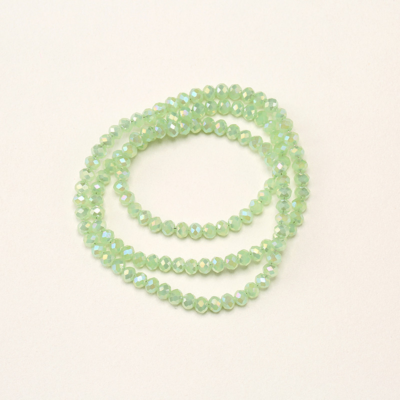 1 vrpca 3X4 mm AB premaz u boji neprozirne prozirne kristalne rondelle fasetirane staklene perle za izradu nakita