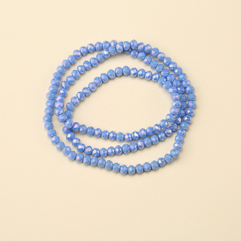 1 vrpca 3X4 mm AB premaz u boji neprozirne prozirne kristalne rondelle fasetirane staklene perle za izradu nakita