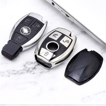 Нов мек TPU калъф за дистанционен ключ за кола с пълно покритие Shell Fob за Mercedes Benz ABCRG Class GLK GLA W204 W251 W463 W176 AMG ключодържател