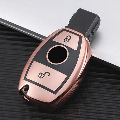 Jauns mīksts TPU automašīnas tālvadības pults atslēgas korpuss ar pilnu vāku Mercedes Benz ABCRG klases GLK GLA W204 W251 W463 W176 AMG atslēgu piekariņam