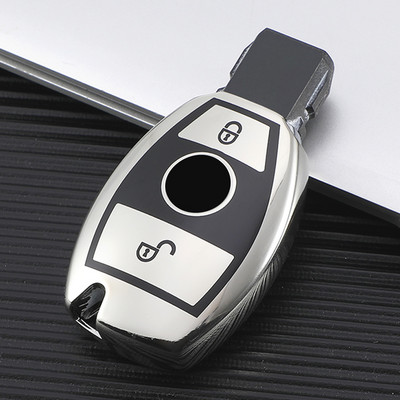 Jauns mīksts TPU automašīnas tālvadības pults atslēgas korpuss ar pilnu vāku Mercedes Benz ABCRG klases GLK GLA W204 W251 W463 W176 AMG atslēgu piekariņam